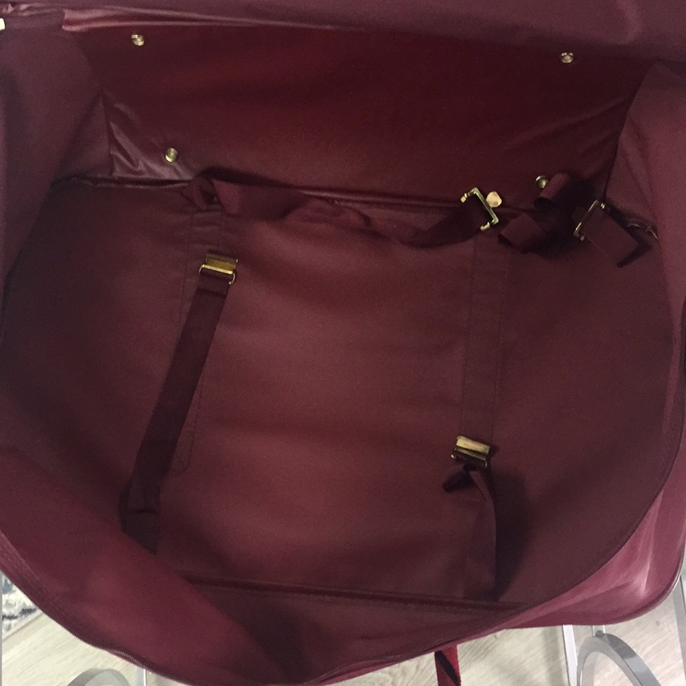 Vintage Samsonite "Port of Entry 1" 2 pc. Burgundy Luggage Set 1980's Ca… - Picture 7 of 16